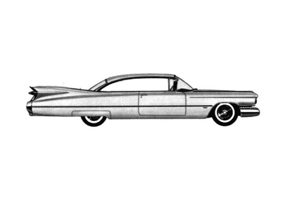 Blueprint Cadillac Sixty Two Coupe 1959