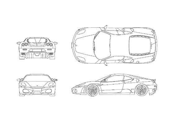 Blueprint Ferrari F430 Cabriolet 2005