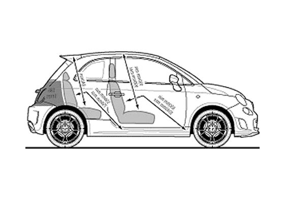 Blueprint Fiat 500 Abarth Esseesse Hatchback 2009