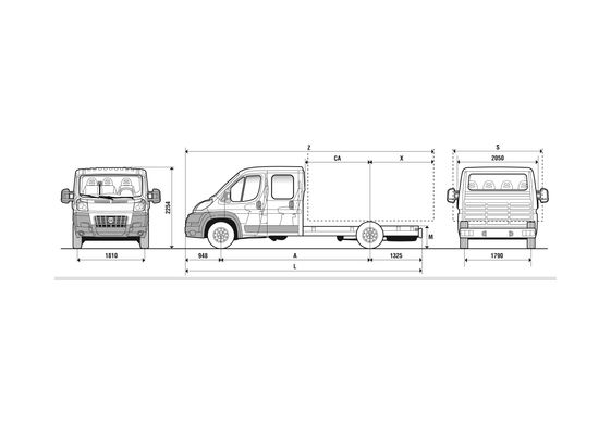 Blueprint Fiat Ducato Chassis Maxi Double Truck 2007