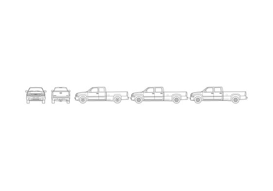 Blueprint GMC Sierra 2500HD Pick-up 2007