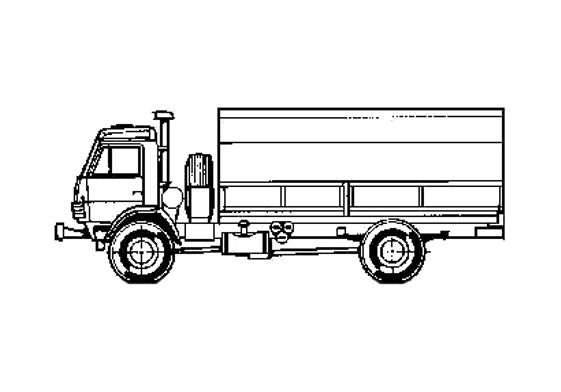 Blueprint KamAZ 4326 Truck