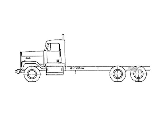 Download Download Drawing Kenworth Lw900 Truck In Ai Pdf Png Svg Formats