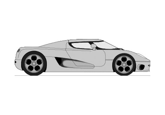 Blueprint Koenigsegg CC8S Coupe 2002