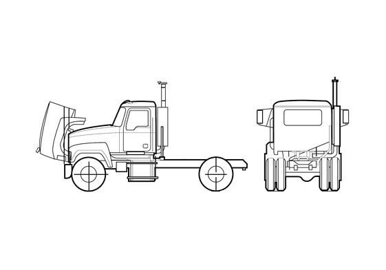 Blueprint Mack CHN602 Truck 2005