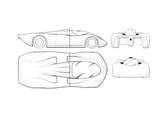 Blueprint Oldsmobile Aerotech Coupe 1987