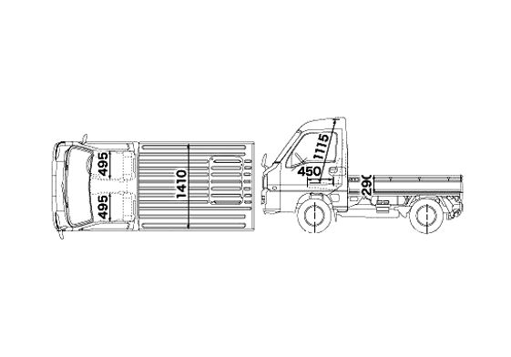 Blueprint Subaru Sambar Truck 2005